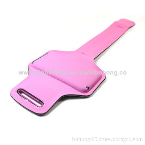 Armbands for iPhone 5S, Made of Neoprene and Nylon with Key Slot